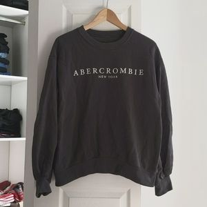 Dark grey Abercrombie crew neck sweater